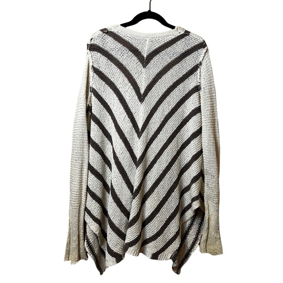 Free People Cardigan Sweater Stripped Knit Cotton Long Sleeve Snap Up XS - Picture 4 of 5